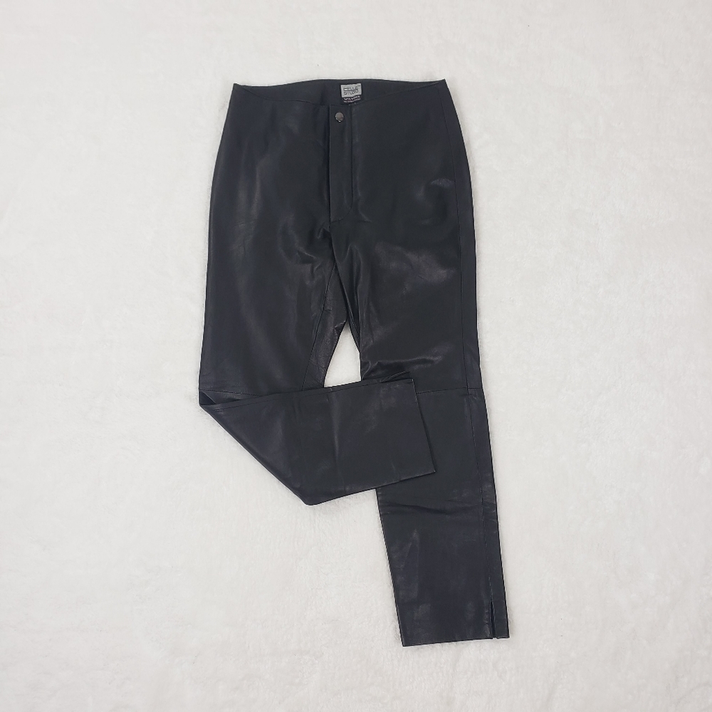 Wilsons Genuine Leather Black Pants Sz 4
